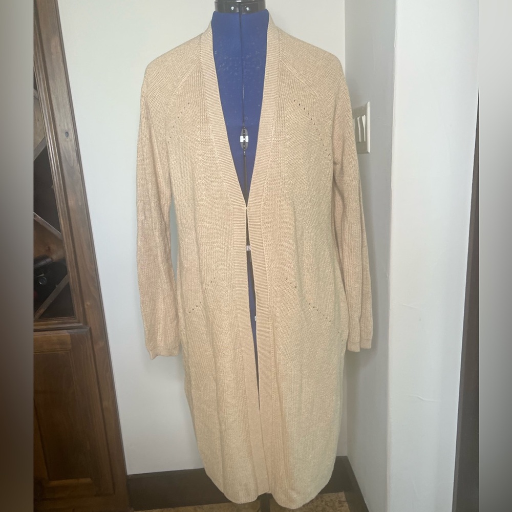 CAbi Cream Knit Cardigan Sweater